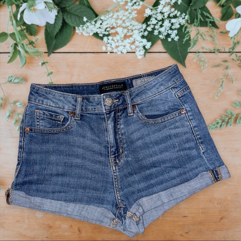 SOLD Aeropostale high waisted Jean Shorts